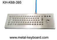 แป้นพิมพ์คอมพิวเตอร์ Waterproof Desktop Metal พร้อม Laser Trackball, Keyboard ที่ทนทาน