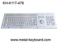 Vandal - ความต้านทานพีซี IP65 Industrial Keyboard พร้อม trackball โลหะ 25 มม