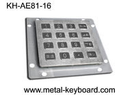 16 คีย์ Usb Ps2 Matrix Metal Numeric Keypad โซลูชันการติดตั้งแผงด้านหลัง