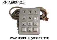 CE / ROHS / FCC อินเตอร์เฟซ USB 12 คีย์แป้นพิมพ์ SS สำหรับเครื่อง Self-Service / ตู้, Anti-vanal