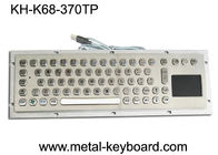 แป้นพิมพ์คอมพิวเตอร์อุตสาหกรรม 70 คีย์ SUS304 แปรงด้วยทัชแพด