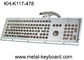 Stainless steel Industrial Computer Keyboard with Trackball , Dust Proof Keyboard