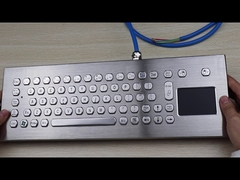 คีย์บอร์ด PC โลหะ USB 70 ปุ่ม ทนต่อการทำลาย