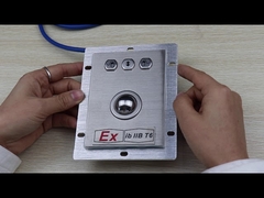 เมาส์แทร็กบอลแบบมีสายสำหรับเดสก์ท็อป ป้องกันการระเบิด พร้อม 3 ปุ่ม