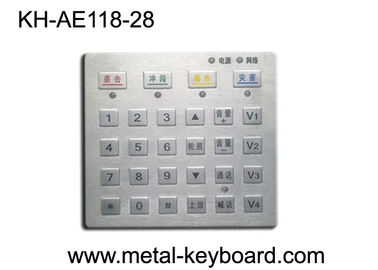 แผงควบคุมฝุ่นแบบ Pounting Metal Access Control แป้นพิมพ์พร้อมปุ่มลัด 28 ปุ่ม