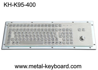 FCC 95 แป้นพิมพ์อุตสาหกรรมแบบติดตั้งบนแผงควบคุมพร้อมเค้าโครง PC มาตรฐานของ Trackball