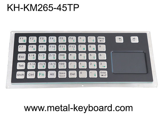 PS / 2 45keys 5VDC Panel Mount Metal Keyboard พร้อมทัชแพด