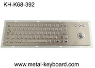 PS2 USB IP65 Industrial PC Keyboard, การซื้อขายหุ้น 25mm Laser Trackball Keyboard