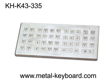 IP65 Rated Desktop Metallic Ruggedized keyboard metal with 43 Super Size Keys